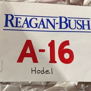 Reagan-Bush A-16 Sign